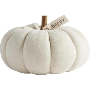 Mud Pie Cream Pumpkin Sitter, Medium