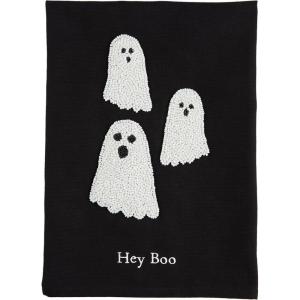 Mud Pie Halloween Bead Towel, Ghost, 26″ x 14″
