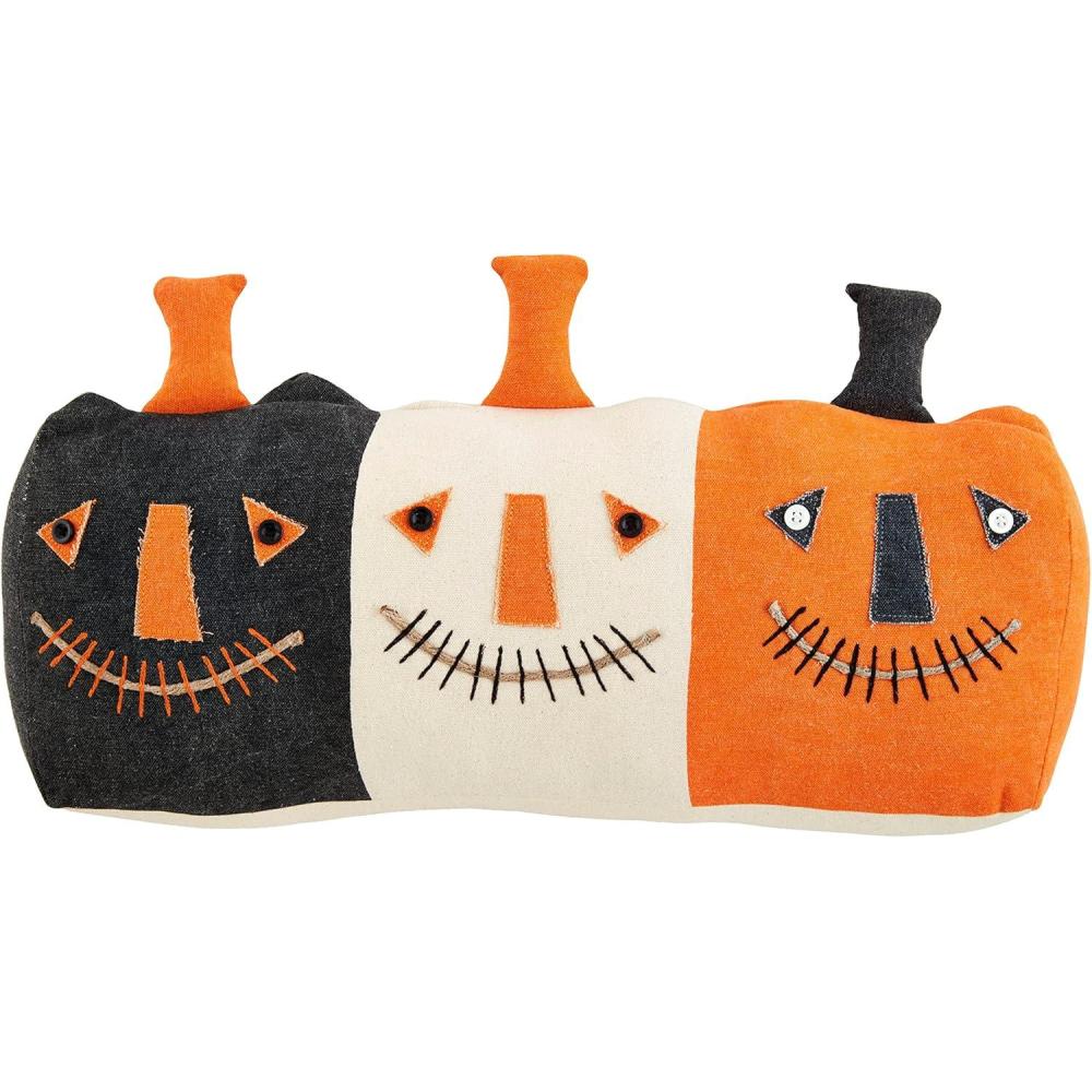 image:imageMud Pie Connected Pumpkin Pillow 18 x 8