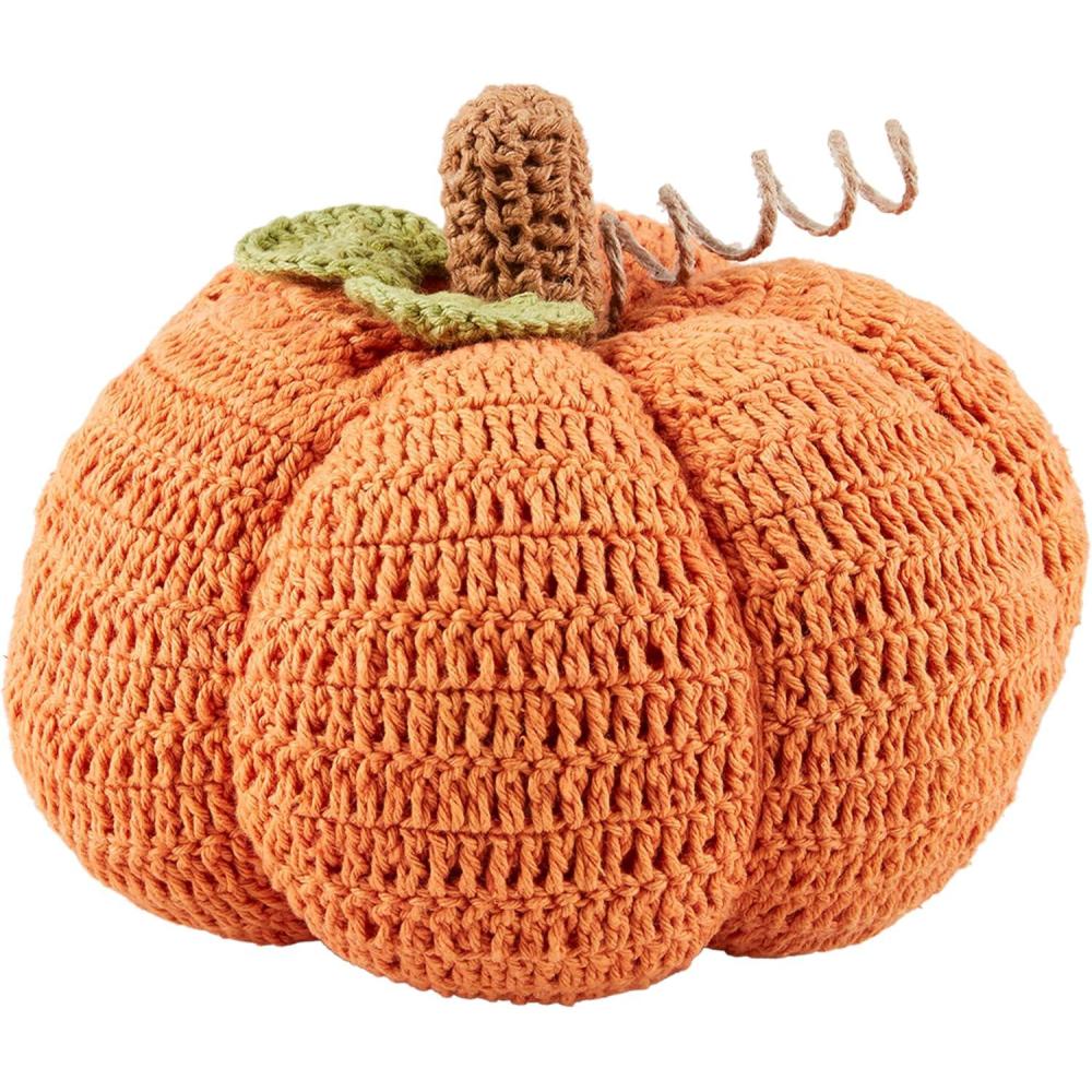 image:imageMud Pie Crochet Large Pumpkin 7 12 x 7 12