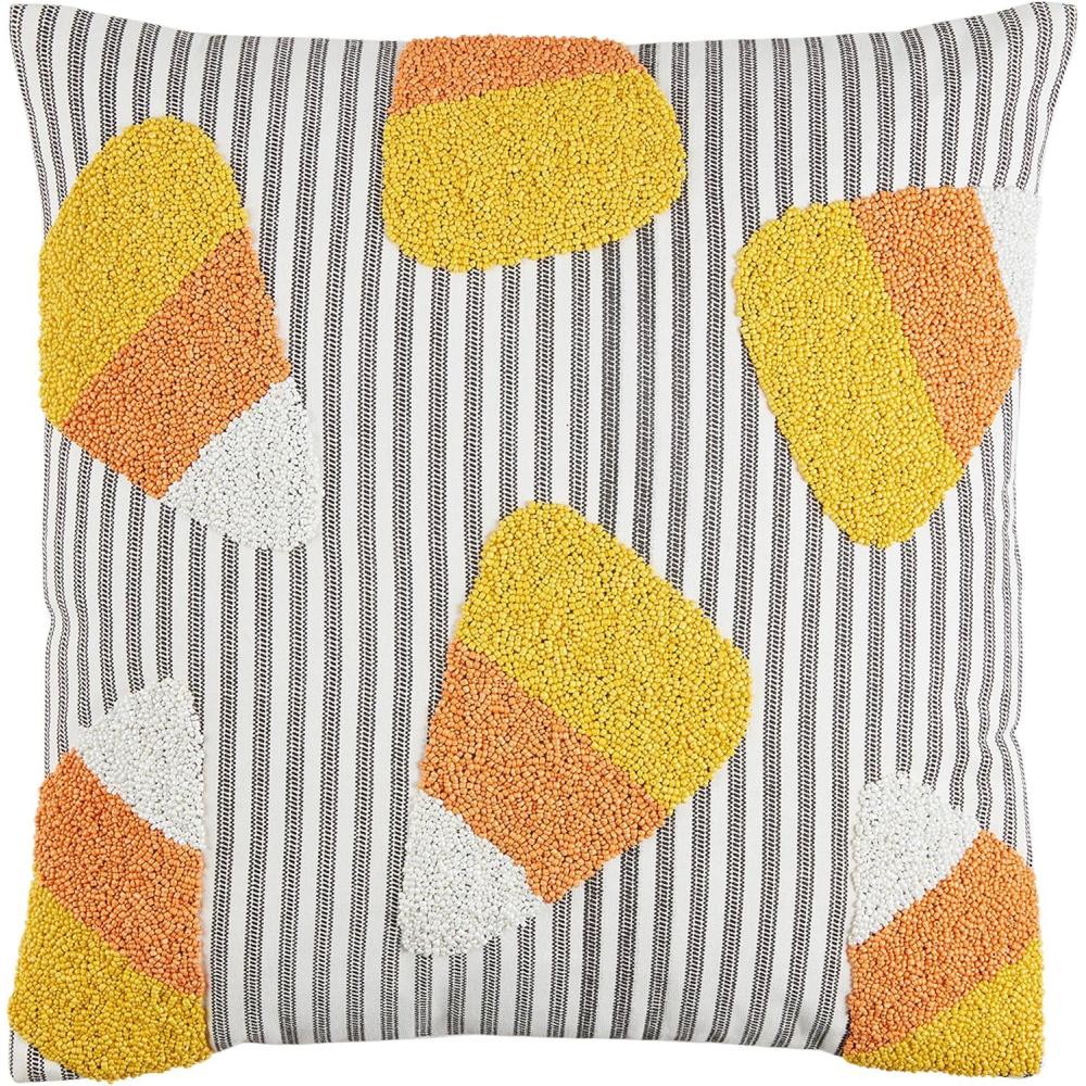 image:imageMud Pie Ghost Halloween Pillow 18 x 18Candy Corn
