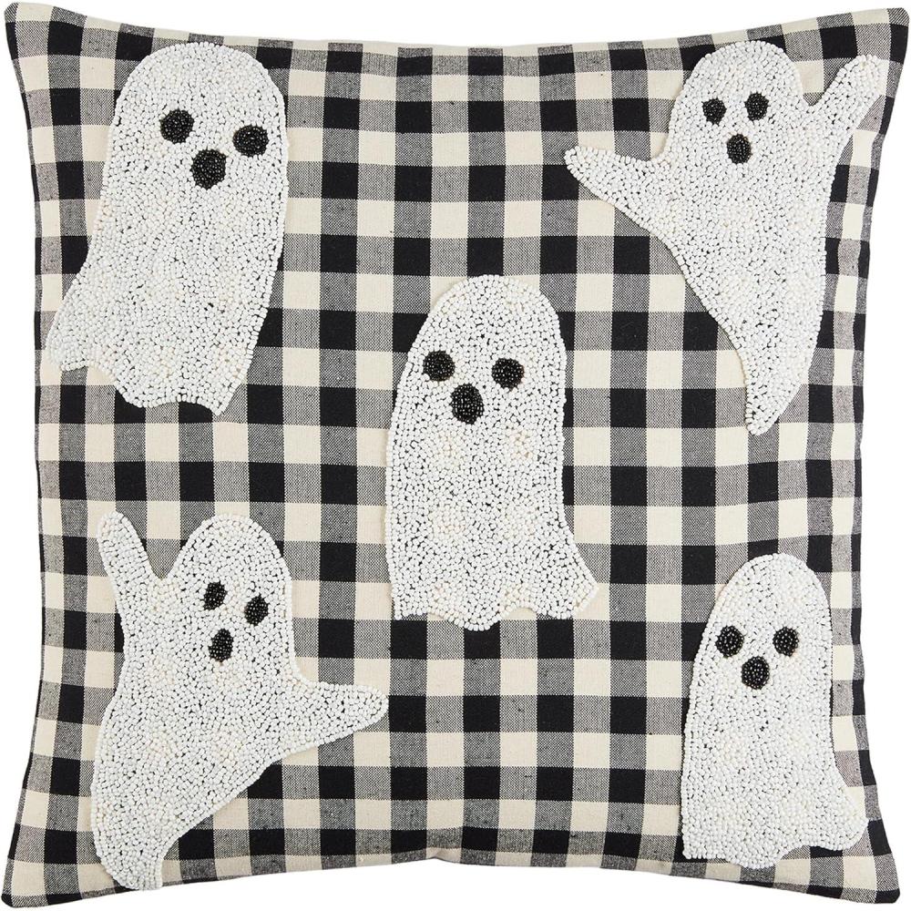 image:imageMud Pie Ghost Halloween Pillow 18 x 18Ghost