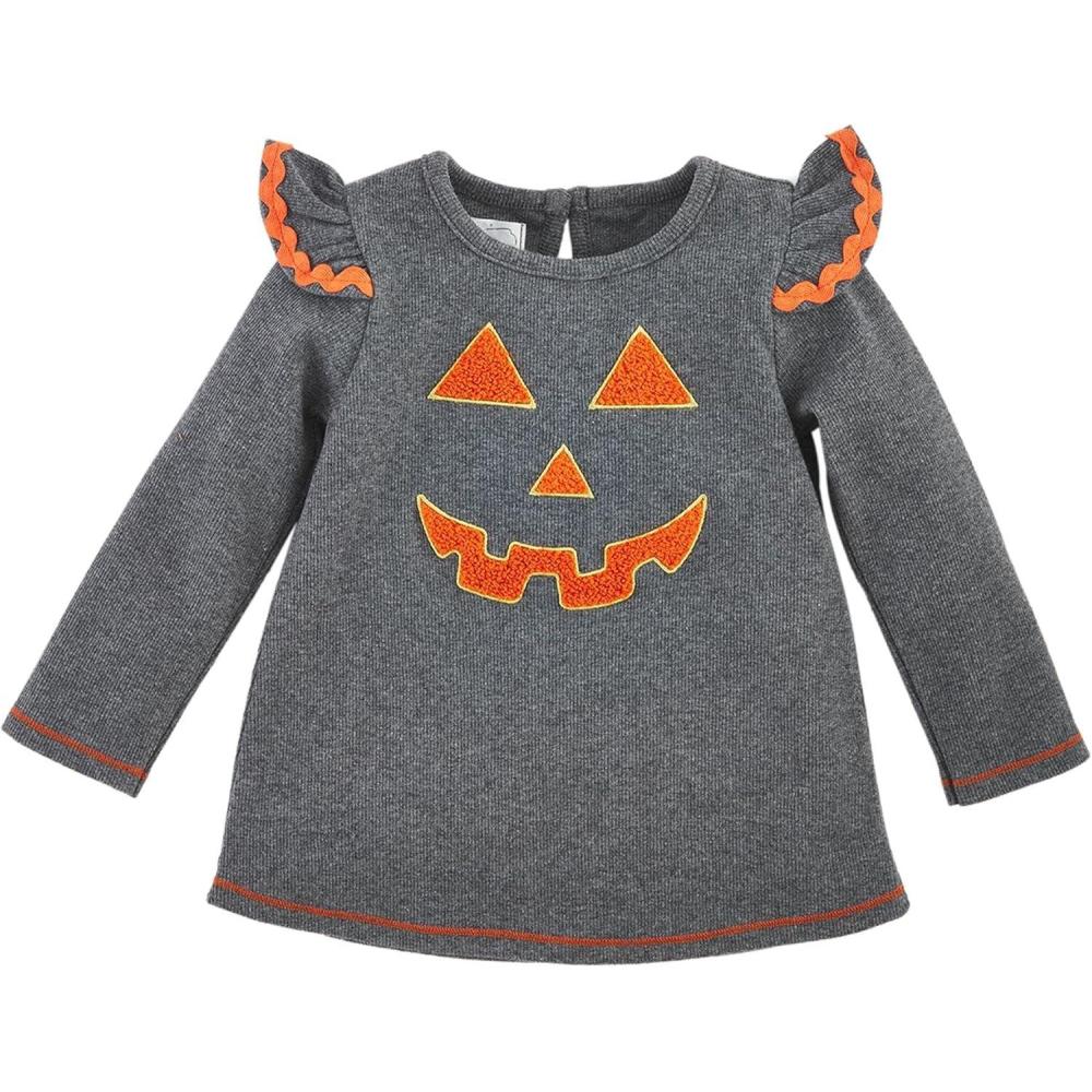 image:imageMud Pie Girls Girls Gray Halloween TunicGrey