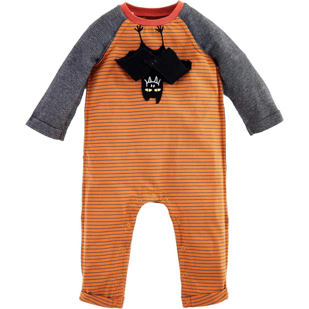 image:imageMud Pie babyboys Bat Appliqued Baby BodysuitOrange