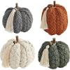 Mud Pie Braided Rope Pumpkin Sitter, Gray
