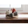 Mud Pie Braided Rope Pumpkin Sitter, Gray