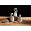 Mud Pie Ghost Vases, Tall, 4 3/4″ x 2 1/2″ Dia(White)