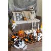 Mud Pie Glow Skeleton Chip And Dip; chip 13 3/4″ x 10 1/4″ | dip 2 1/2″ x 4″ dia