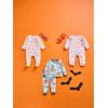 Mud Pie baby-girls Pink Ghost Bodysuit Set(Pink)