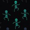 Mud Pie boys Boy Halloween Skeleton Glow Pjs(Grey)