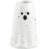 Mud Pie Ghost Vases, Tall, 4 3/4″ x 2 1/2″ Dia(White)
