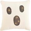 Mud Pie Light Up Halloween Throw Pillow, Ghost, 16″ x 16″(Ghost)