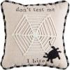 Mud Pie Mini Halloween Pillows, Bite, 8″ x 8″