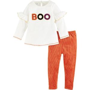 Mud Pie Baby Girls Mud Pie Children’s Halloween Tunic and Legging(Halloween)