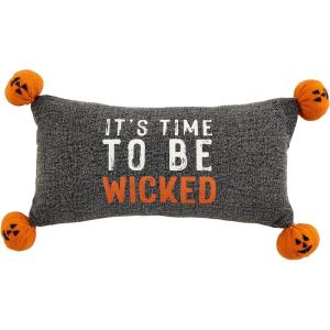 Mud Pie Ghost Halloween Pillow, 18″ x 18″(Modern)
