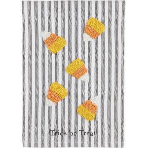 Mud Pie Halloween Bead Towel, Candy, 26″ x 14″