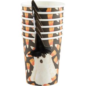 Mud Pie Halloween Paper Cup, Ghost, 9 oz