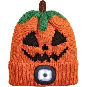 Mud Pie Kids Orange Pumpkin Flashlight Hat