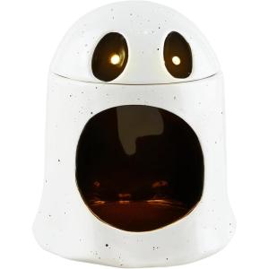Mud Pie Open Mouth Light Up Musical Candy Container, Ghost, 6″ x 4″dia