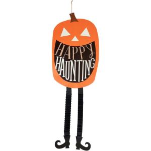 Mud Pie Paper Dangling Hanger, Pumpkin, 15.5″ x 39″