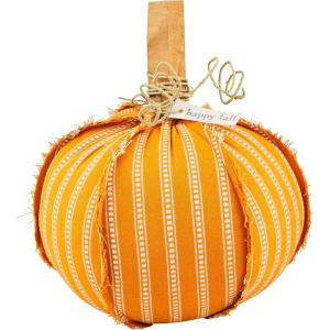 Mud Pie Woven Pumpkin Sitter, Large 14.25″ x 12(Large)