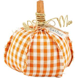 Mud Pie Woven Pumpkin Sitter, Large 14.25″ x 12(Small)