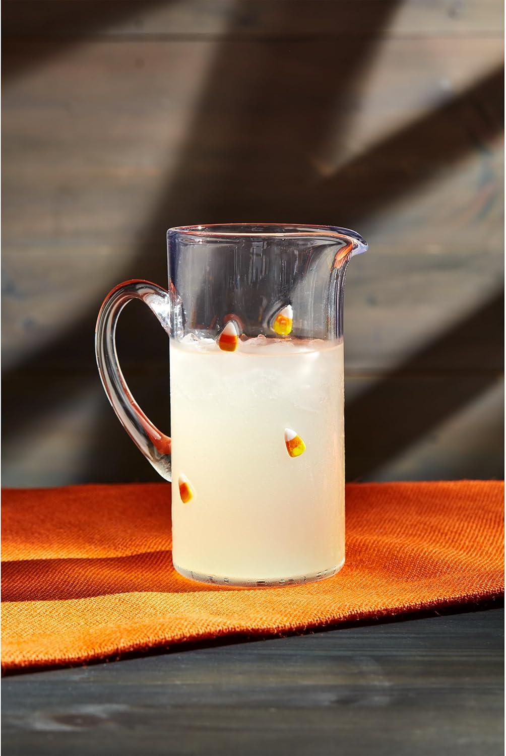 image:imageMud Pie Glass Candy Corn Pitcher 50 oz
