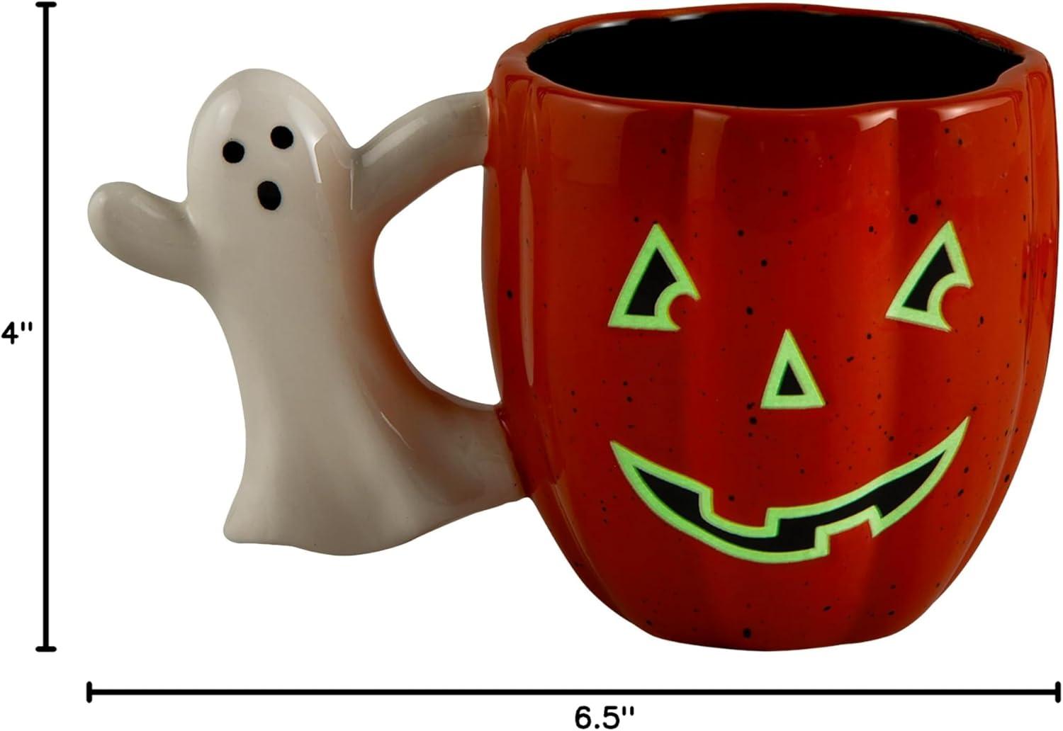 image:imageMud Pie Glow In The Dark Mug Pumpkin 16oz