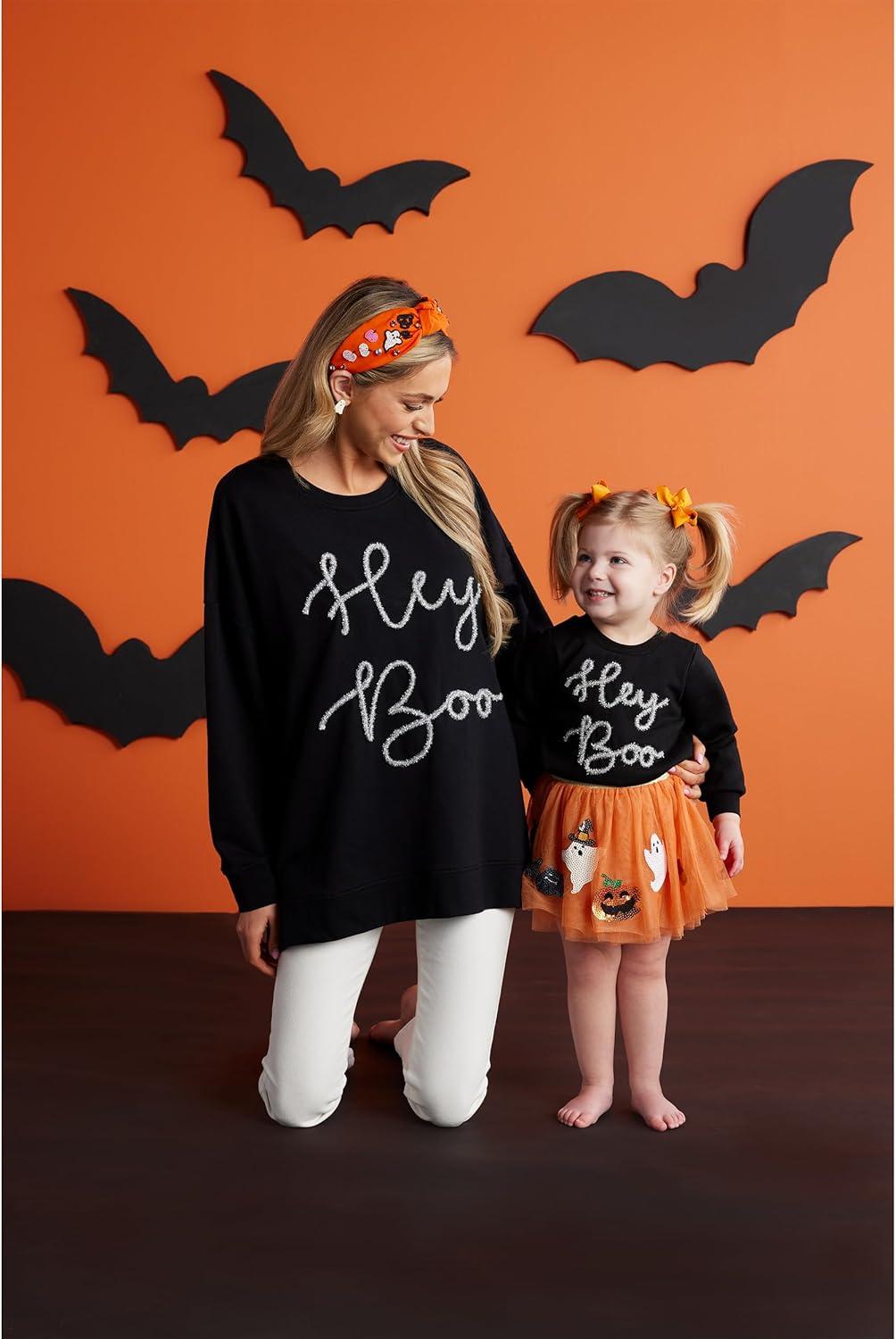 image:imageMud Pie babygirls Mud Pie Toddler Sweatshirt Hey BooHey Boo