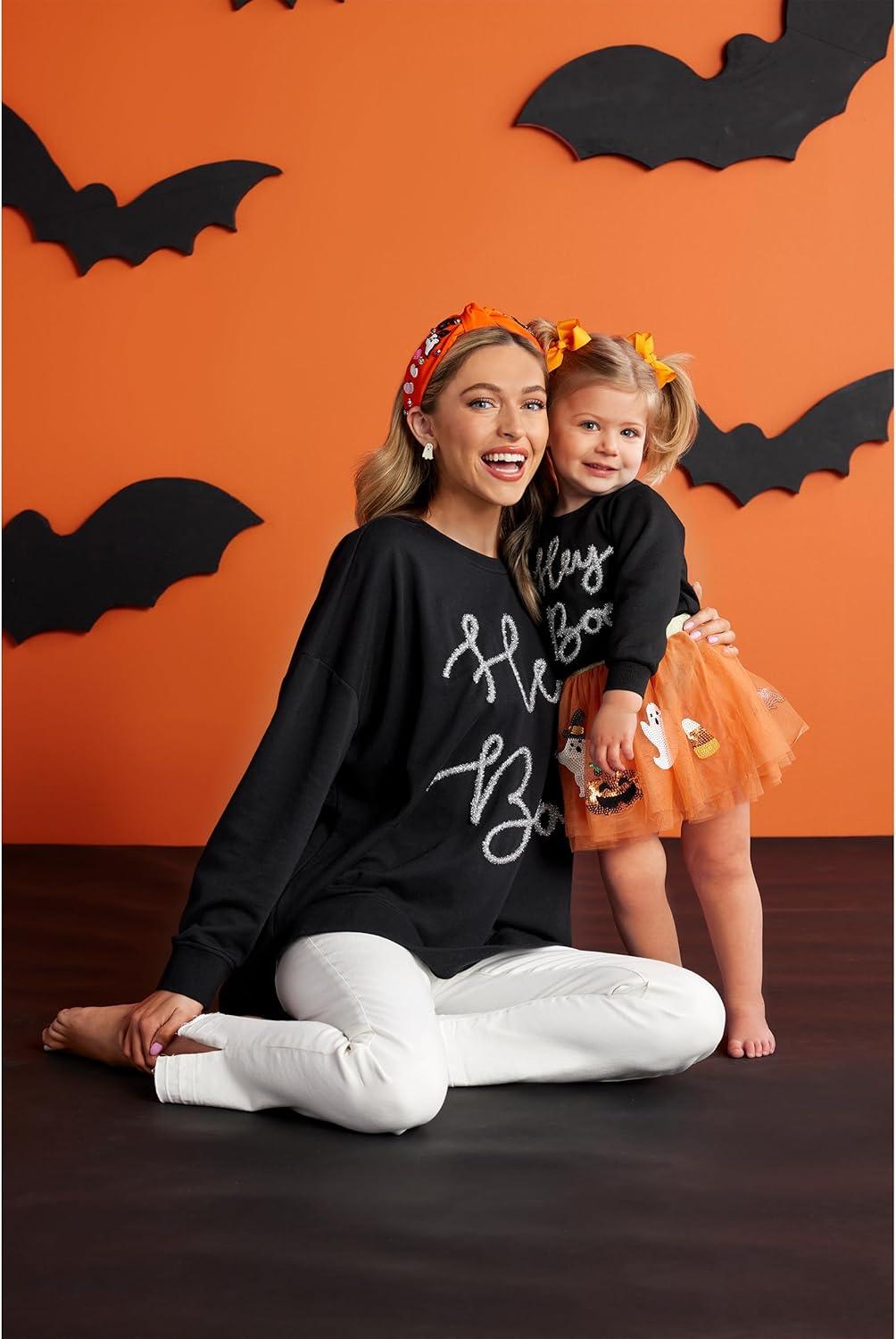 image:imageMud Pie babygirls Mud Pie Toddler Sweatshirt Hey BooHey Boo