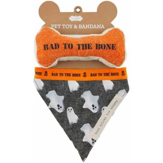image:imageMud Pie Halloween Dog Bandana Set Bone AppetitBad to the Bone