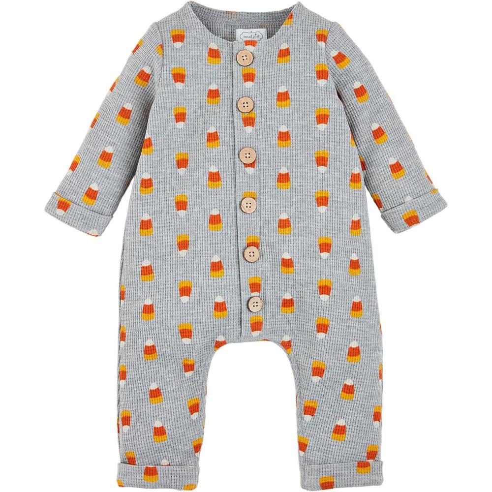 image:imageMud Pie babygirls Mud Pie Baby Waffle BodysuitCandy Corn