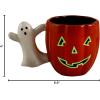 Mud Pie Glow In The Dark Mug, Pumpkin, 16oz