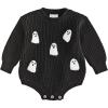 Mud Pie Baby-Boys Kids Baby Boy Halloween Ghost Sweater Bubble(Black)