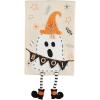 Mud Pie Dangle Leg Towel, Ghost, 10.5″ x 7″