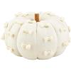 Mud Pie Dot Pumpkin Sitter, Medium, 10 1/2″ x 8″ x 8″ Dia