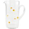 Mud Pie Glass Candy Corn Pitcher; 50 oz