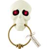 Mud Pie Halloween Doorbell, Skull, 8 3/5″ X 4 7/10″, White