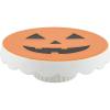 Mud Pie Pumpkin Santa Reverse Pedestal, 11″ Dia x 3.5″, Orange
