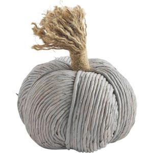 Mud Pie Corn Husk Rope Pumpkin, Medium