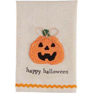 Mud Pie Crochet Towel, Halloween, 10.5″ x 7″