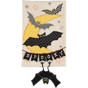 Mud Pie Dangle Leg Towel, Bat, 10.5″ x 7″
