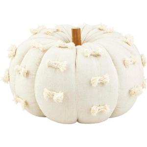 Mud Pie Dot Pumpkin Sitter, Medium, 10 1/2″ x 8″ x 8″ Dia