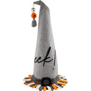 Mud Pie Felt Witch Hat Sitter, Eek, 14″ x 19″