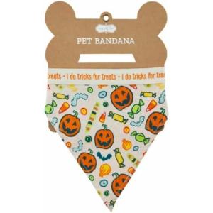 Mud Pie Halloween Dog Bandana Set, Bone Appetit(Halloween)