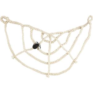 Mud Pie Halloween Spider Web Garland, Tan, 25″ x 60″