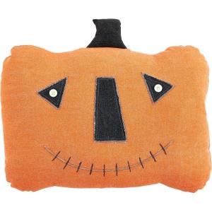 Mud Pie Pumpkin Pillow, Orange, 18″ x 15.5″(Orange)