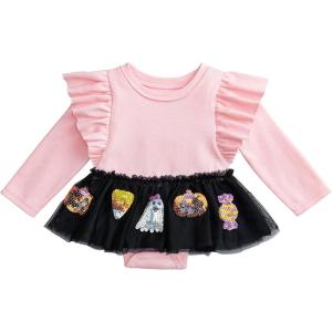 Mud Pie baby-boys Kids Baby Girl Halloween Tutu Crawler(Pink)