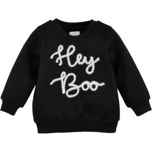 Mud Pie baby-girls Mud Pie Toddler Sweatshirt, Hey Boo(Hey Boo)