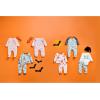Mud Pie Glow In The Dark Hey Boo Baby Bodysuit Set, White, 0-3M